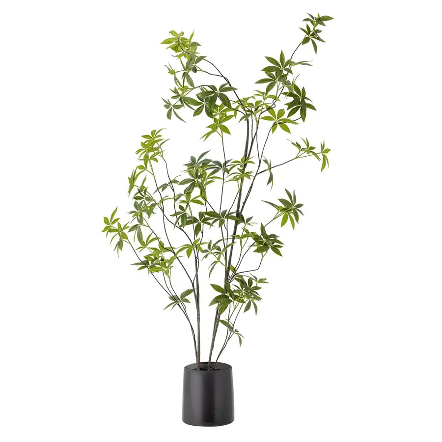 Bloomingville Kunstpflanze Palmatum Palme in Grün mit Topf, Höhe: 160 cm - Bild 1