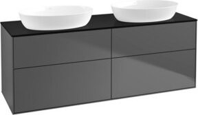 V&B Waschtischunterschrank Finion mit Wandbeleuchtung, Anthrazit matt, B: 160 cm, T: 50,1 cm - Bild 1