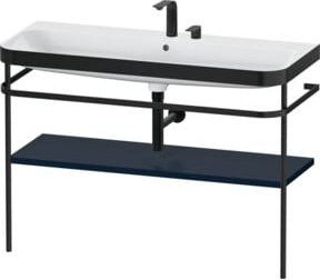 Duravit Möbelwaschtisch-Kombi Happy D.2 Plus in Blau matt mit Konsole und 2 Schubladen, B/T/H: 117,5 x 49 x 85 cm - Bild 1