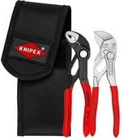 Knipex Mini-Zangenset 2-teilig in Werkzeuggürteltasche aus Chrom-Vanadium in Rot, Schwarz und Multicolour - Bild 1