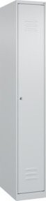 C+P Spind Classic PLUS Spind mit 1 Abteil in Grau, Stahlkonstruktion mit Zylinderschloss, H x B x T: 185 x 30 x 50 cm - Bild 1