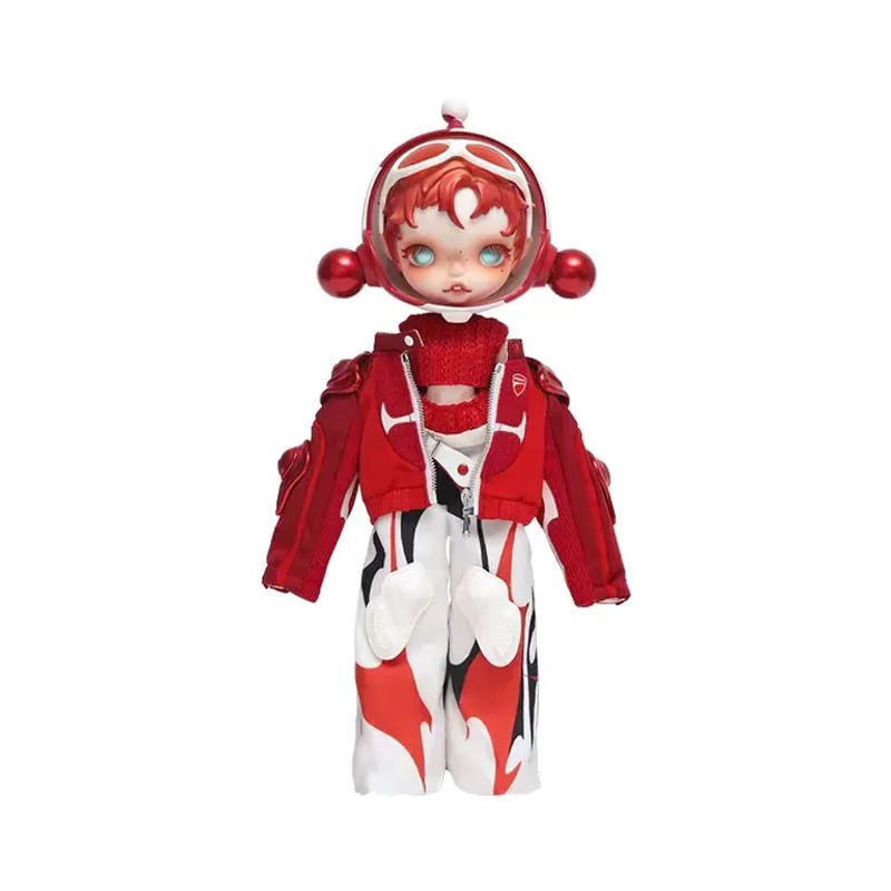 POP MART SKULLPANDA x DUCATI 1/6 Blindbox Mystery Box Actionfigur in Rot - Bild 6