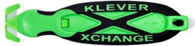 KLEVER Sicherheitsmesser XChange 35 KLEEN, antibakteriell, grün-schwarz, B: 38 mm, H: 10 mm, L: 165 mm - Bild 1
