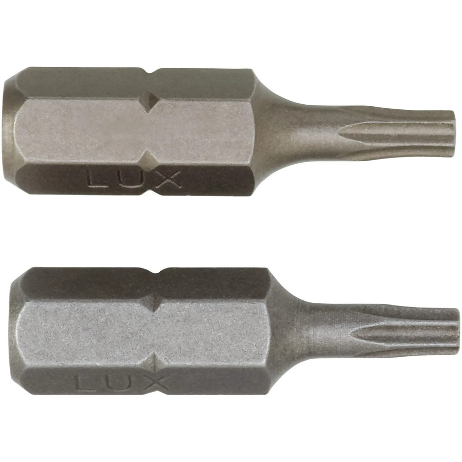 LUX-TOOLS Bit-Satz TX10 in Silber, 2 Stück - Bild 2
