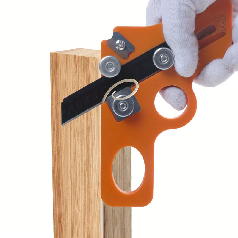 Manueller Kantenanleimschneider JIGHOLE in Orange zum Anfasen und Entgraten für Möbel - Bild 2