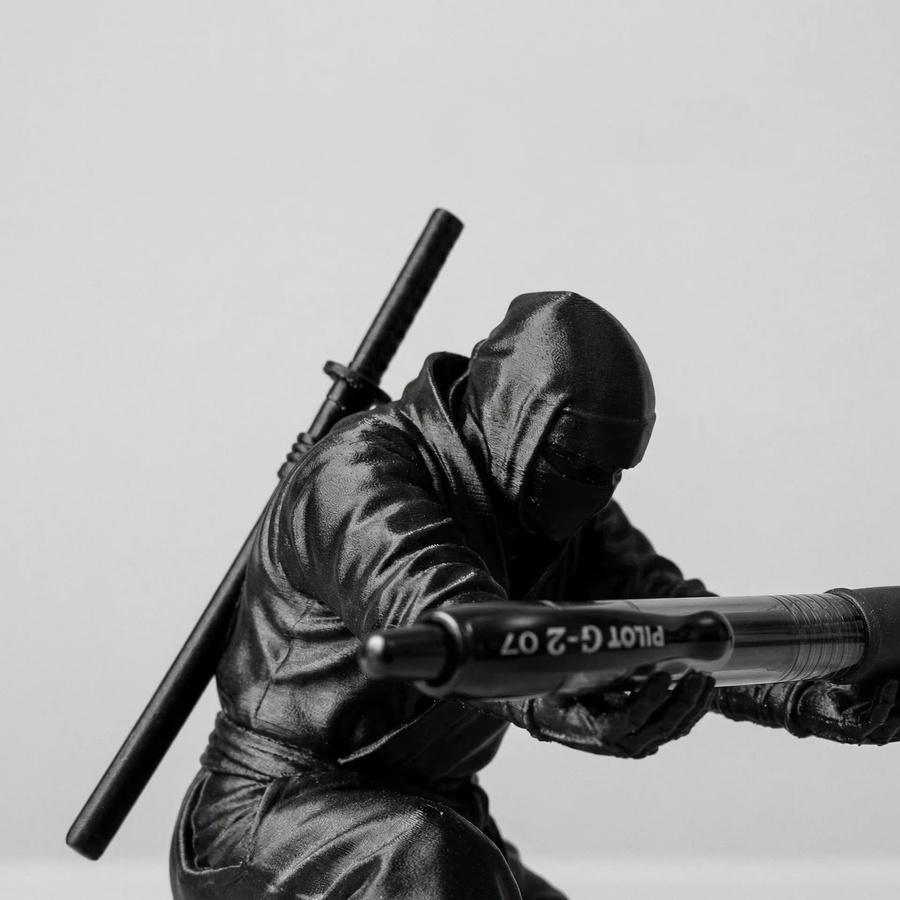 Ninja-Stifthalter von Meade in Schwarz aus Kunststoff für deinen Schreibtisch - Bild 5