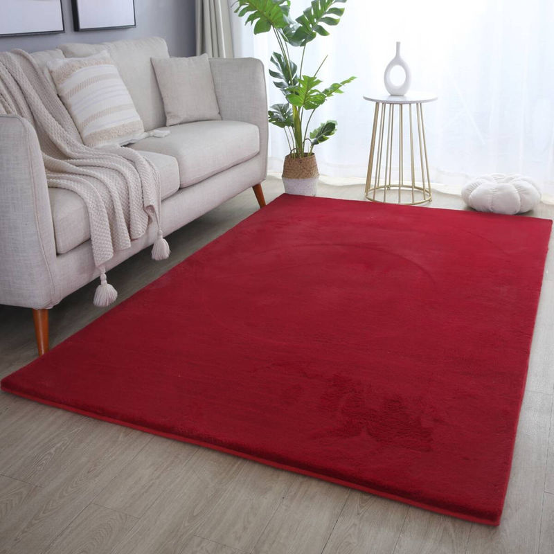 Ayyildiz Kurzflorteppich Pouffy Rot B: 160 cm, L: 230 cm - Bild 3