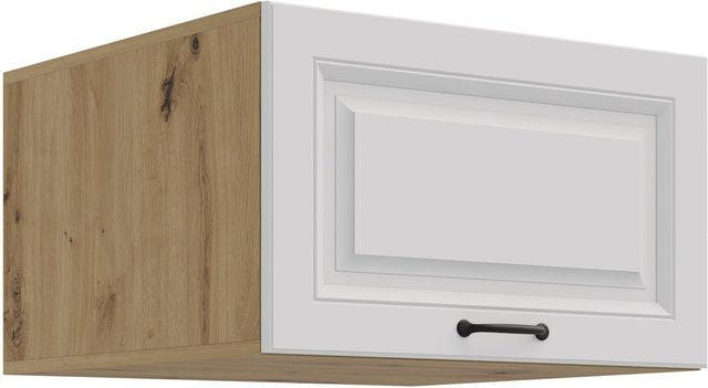 Aufsatzschrank Hochschrank STILO Weiss für deine Küchenzeile Breite: 60 cm - Bild 1