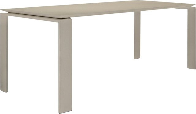 Kartell Four Tisch Soft Esstisch in Beige mit mattem Kunststoff-Finish - Bild 1
