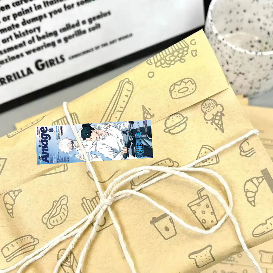 120 Stück Jujutsu Kaisen Siegellabels von Bandai im Magazin-Stil, Uzumaki Verpackungsband als lange Streifen-Aufkleber, Mehrfarbig - Bild 4