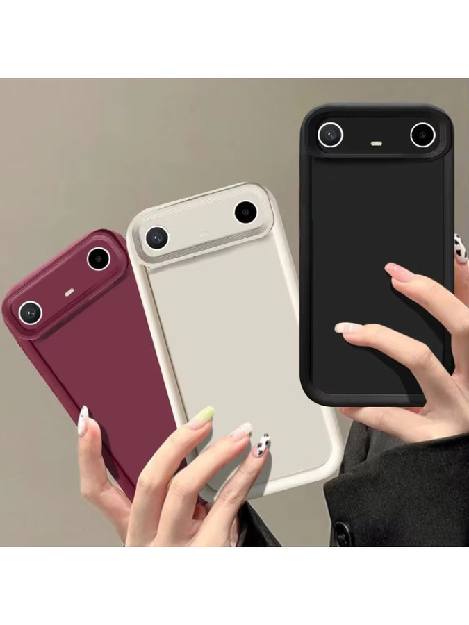 EUCAGR Schutzhülle für Tecno Spark Slim, Tecno Pova Slim und Tecno Km7k in Rot, Matte Softcase Rückseite - Bild 4