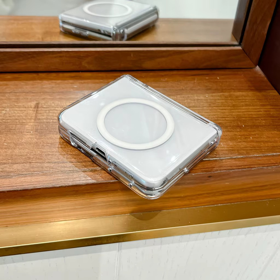 Transparente magnetische Stoßfeste Schutzhülle für Huawei Pura X mit kabellosem Laden - Bild 4