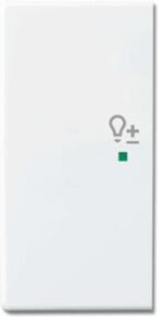 Busch-Jaeger Wippe 2-fach links Symbol Dimmer in Studioweiß 6234-21-84 - Bild 1