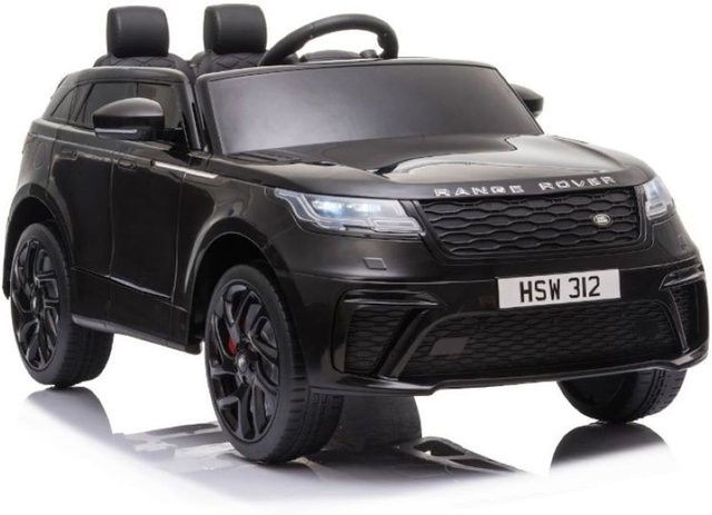 ES-Toys Range Rover Velar Elektroauto mit EVA-Reifen und Kunstledersitz schwarz - Bild 1