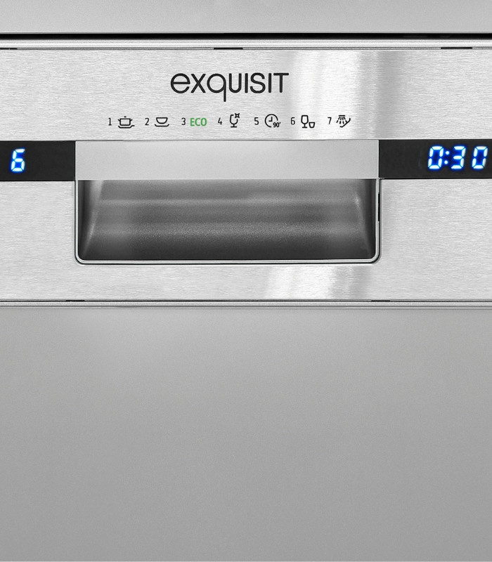 Exquisit Geschirrspüler GSP59309-030E in Silber mit Aquastop und Schnellprogrammen - Bild 3