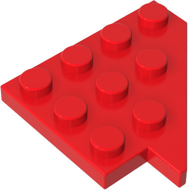 Gobricks 3935 Ziegel Keil Platte 4x4, Flügel Rechts, 10-teiliges Set - Bild 1