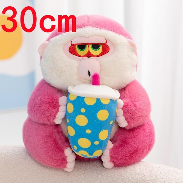 Yiran toy Kawaii Rosa Houhou Affen Serie, Plüschtiere, Rosa / Pink - Bild 1