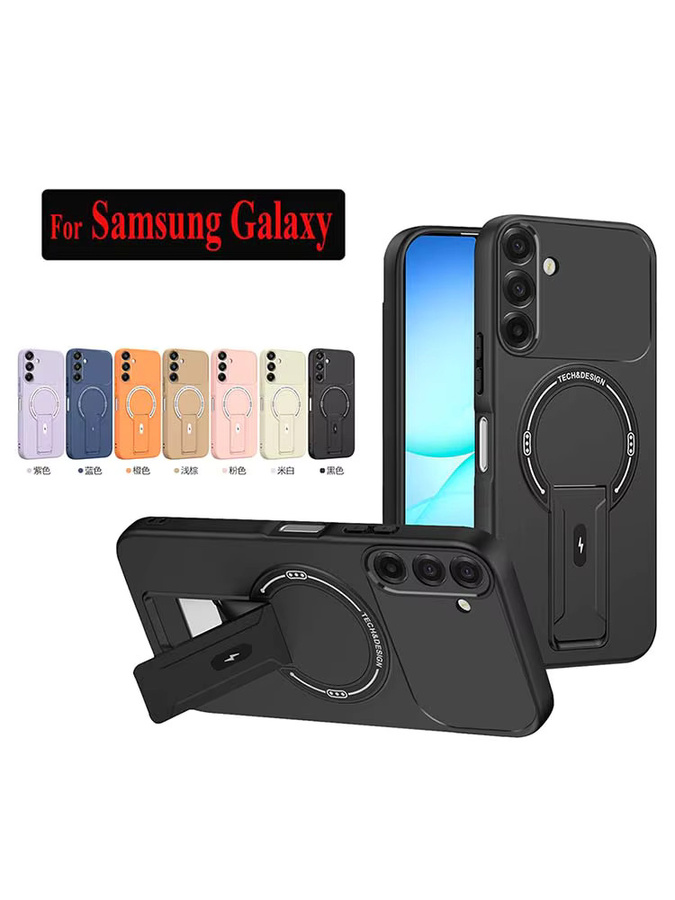 Samsung Galaxy Schutzhülle mit Ständer und Matte Rüstung in Blau für A17 A16 A15 A14 A13 A52 A26 A56 A54 A36 A35 A55 A07 A06 - Bild 6