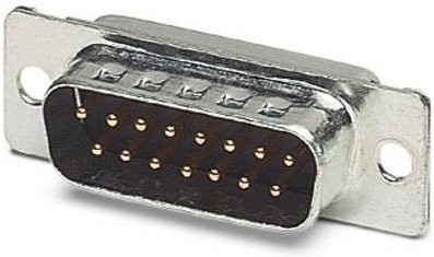 Phoenix Contact VS-25-ST-DSUB-EG 1689899 D-SUB Stiftleiste 180 Grad, 15 Polzahl, Farbe: Silber, 50 Stück - Bild 1