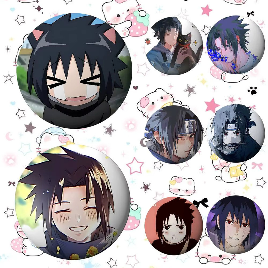 Anstecknadel Naruto Uchihas Sasuke Abzeichen, Metall, Unisex - Bild 3