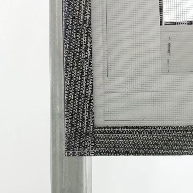 Anpassbares Moskito-Fenster mit Magnetstreifen in Grau für den Haushalt - Bild 3