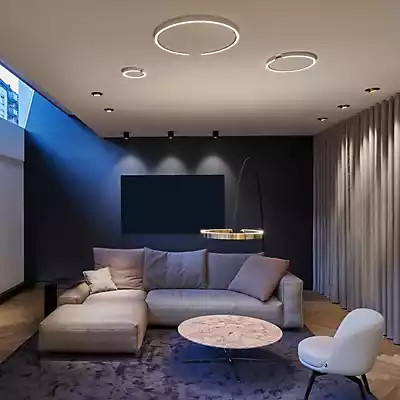 Occhio Mito Soffitto 60 Flat Wide LED Wand- und Deckeneinbauleuchte in Weiß Matt mit einstellbarer Farbtemperatur (2.200-3.500 K) - Bild 1