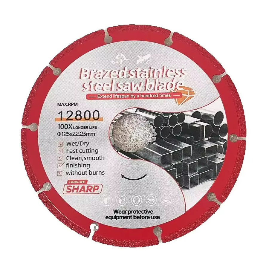 PMMJ Diamantsägeblatt aus Edelstahl für Metallrohre und Guss, vakuumgelötet, Durchmesser: 105 mm - Bild 3
