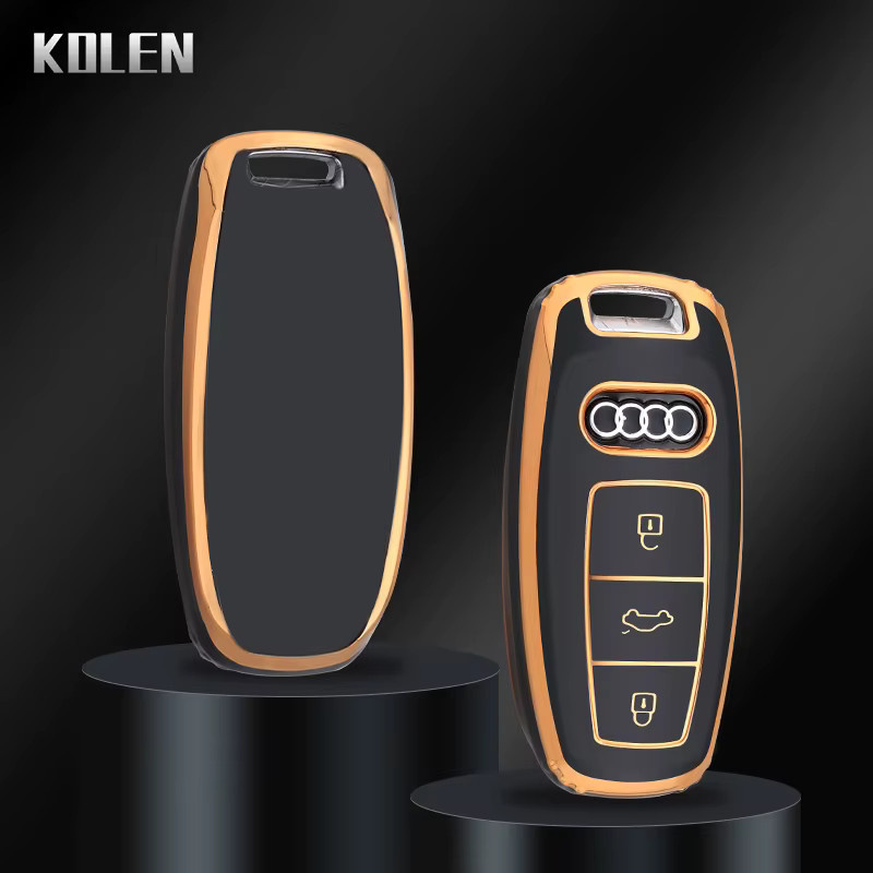 KOLEN TPU Schlüsselhülle für Audi A6 A7 A8 C8 Q8 D5 E-Tron Fernbedienung und Keyless Go Fob Schutzhülle - Bild 4