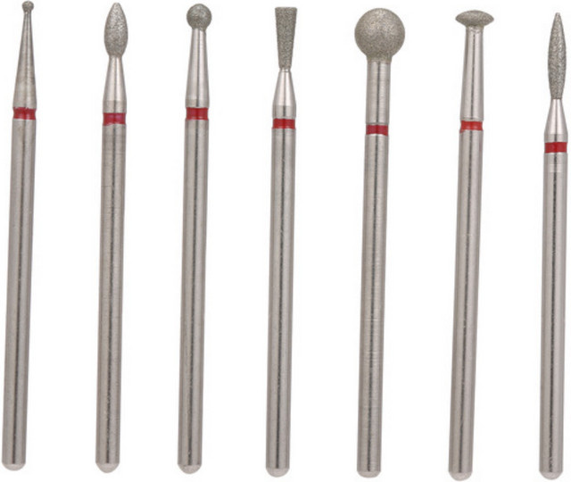 7er Set Diamant Nagel Bohrer Bits, Schneider für Maniküre und Pediküre - Bild 1