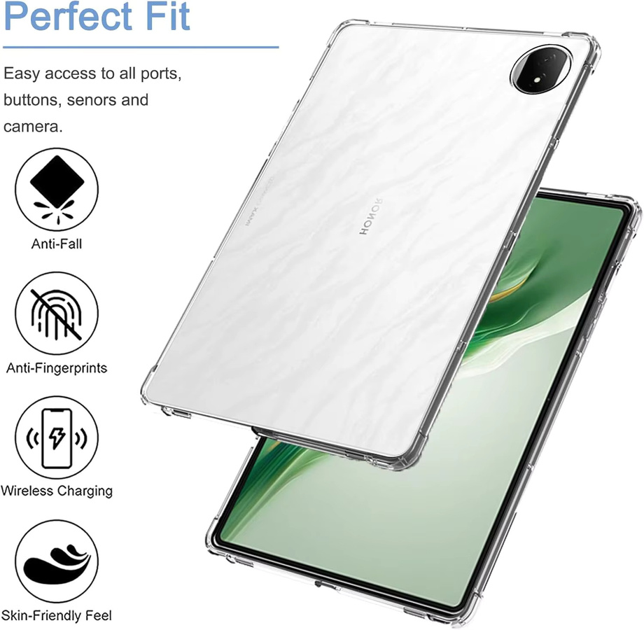 Transparente TPU-Schutzhülle für HONOR MagicPad 2 (12,3 Zoll) 2024, flexible und stoßfeste Silikon-Abdeckung - Bild 2