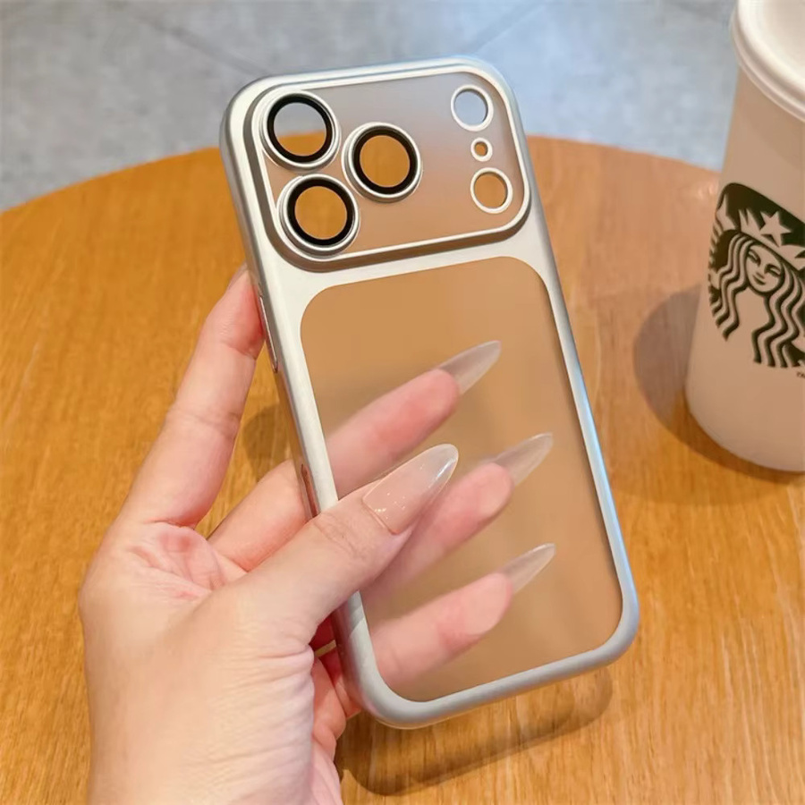 Luxus transparente TPU Schutzhülle für Apple iPhone 17 Pro Max, iPhone 17 Pro und iPhone 17 Air mit Objektivschutz in Orange - Bild 1