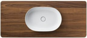 Duravit Waschtisch-Konsole Luv in Nussbaum, B/T/H: 138,8 x 59,5 x 2,5 cm - Bild 1