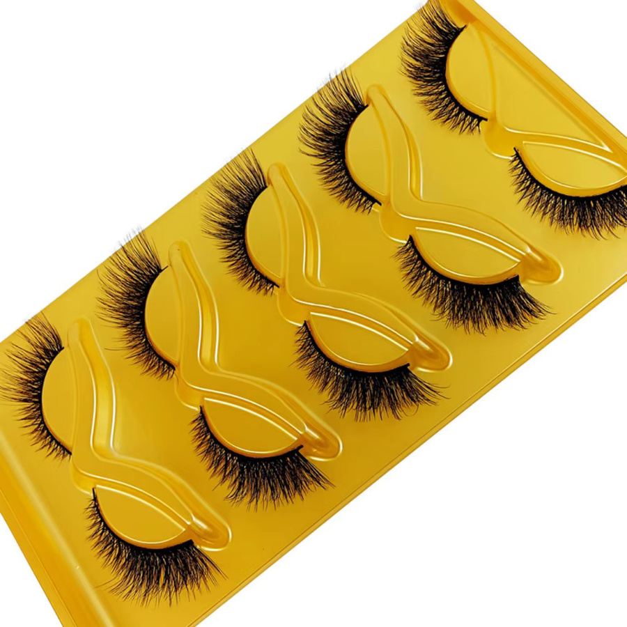 JIEFUXIN Falsche Wimpern, Black, Unisex - Bild 2