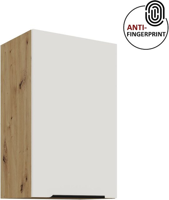 Küchen Hängeschrank ARIA Weiss Matt mit Einlegeböden Breite: 45 cm Höhe: 72 cm Tiefe: 30 cm - Bild 1