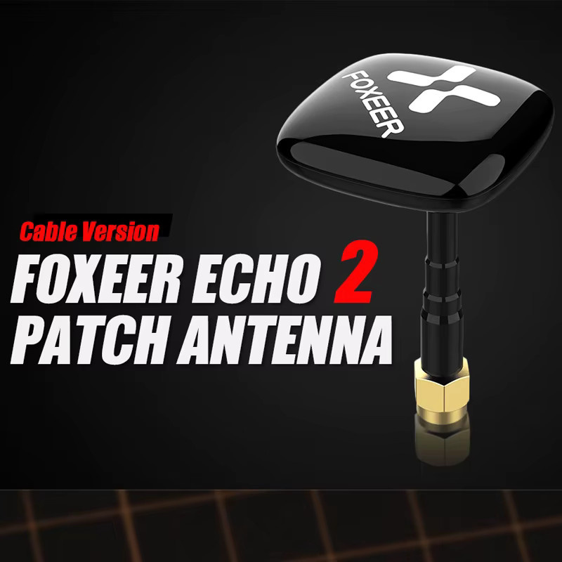 Foxeer Echo 2 v2 5,8 GHz 9dBi Patch Antenne in Schwarz für FPV Drohnen, RC Flugzeuge und VTX/VRX-Empfänger (LHCP/RHCP) - Bild 3