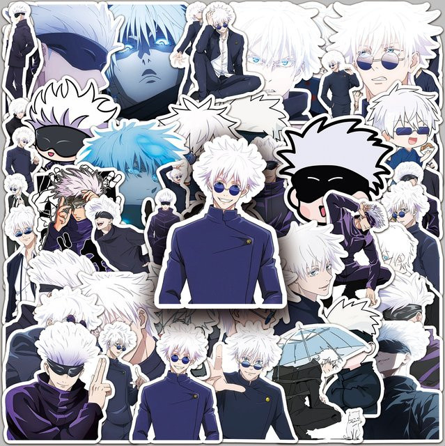 Bandai Jujutsu Kaisen Aufkleber, 50-teiliges Set, Bunt - Bild 1