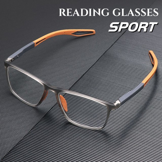 Sumory Lesebrille Sport, TR90, Vollrand, rechteckig, Herren, Blaulichtfilter - Bild 1