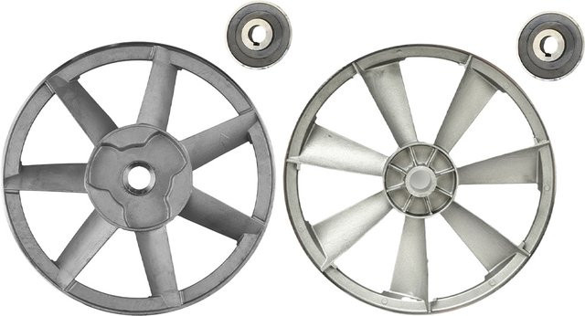 LEENKEA A-Typ Pulley Dreieck Riemenscheibe für Luftkompressoren, Single-Slot V-Riemen, Farbe: Silber, Durchmesser: 265 mm oder 300 mm - Bild 1