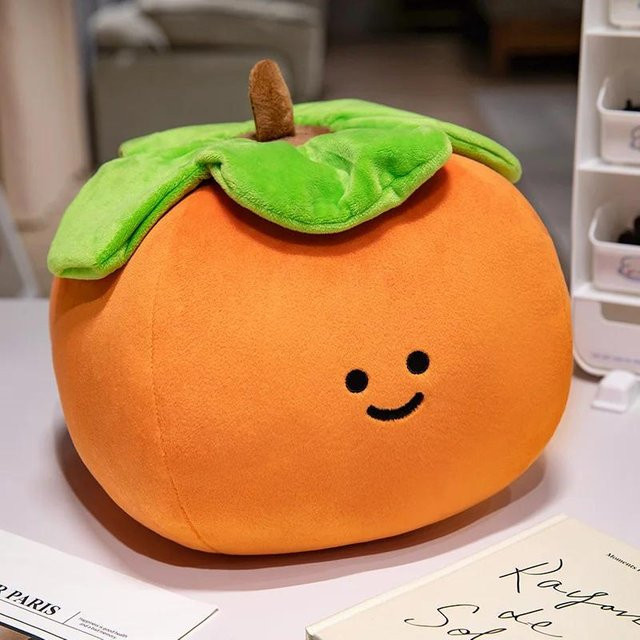 Yiran toy Squishy Obst Plüschtier, Orange, 28-35cm - Bild 1