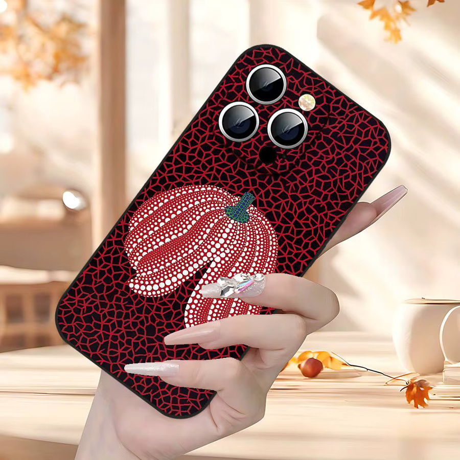 Yayoi Kusama Pumpkin Handyhülle Schwarz für iPhone 17, 16, 15, 14, 13, 11 Pro Max, Plus, X, XR, XS Max und Mini - Bild 5