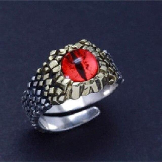 Ring 925 Silber, Python Auge, Damen, Vintage - Bild 1