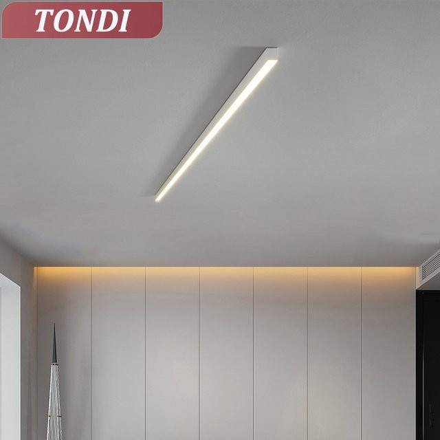 TONDI LED-Deckenleuchte in Weiß für Wohnzimmer, Küche, Esszimmer und Büro im minimalistischen Design - Bild 1