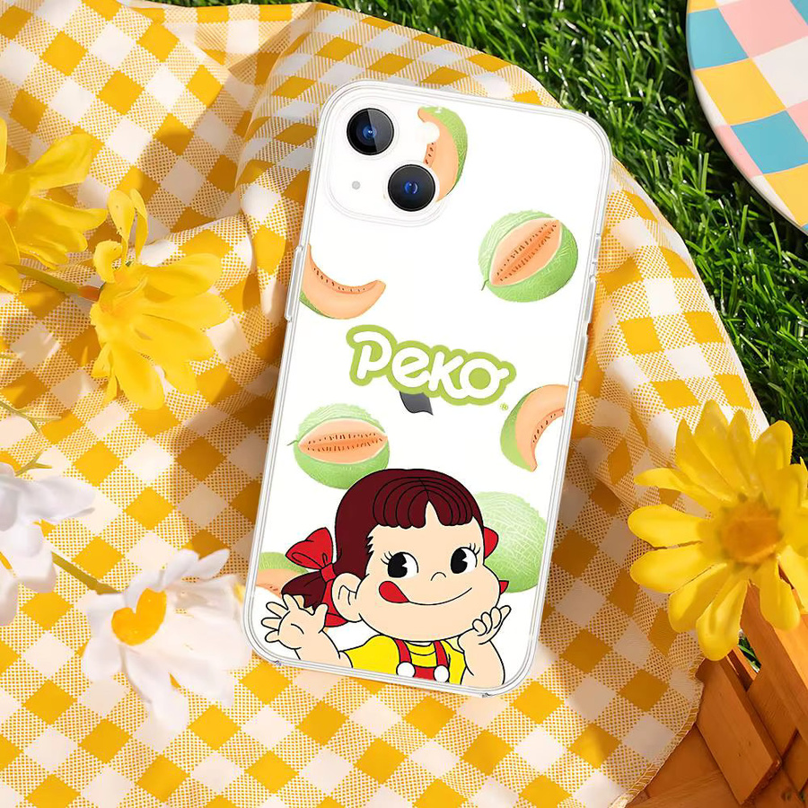 Mesuca Transparente Stoßfeste Silikonhülle für iPhone Modelle, P-Peko F-Fujiya Design - Bild 3