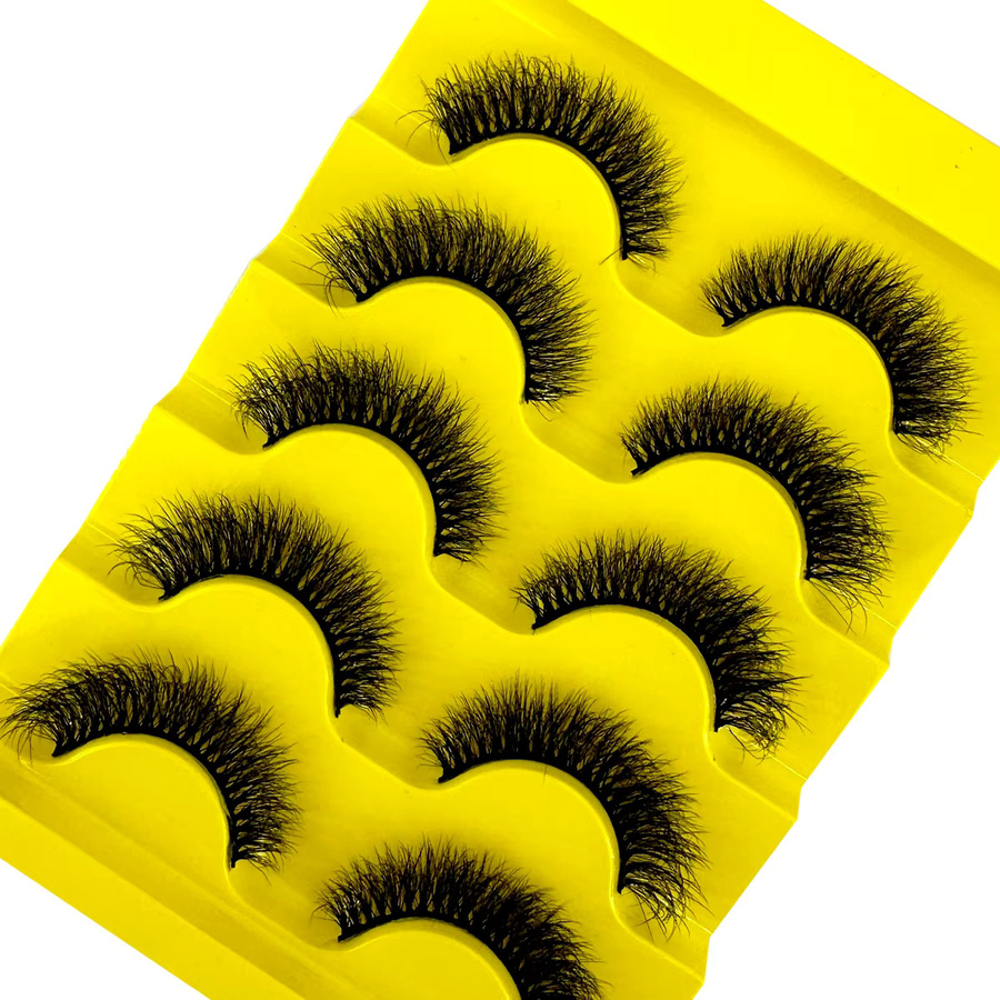 AMSDCN Künstliche Wimpern, 3D-Nerz-Look, 5 Paar - Bild 3