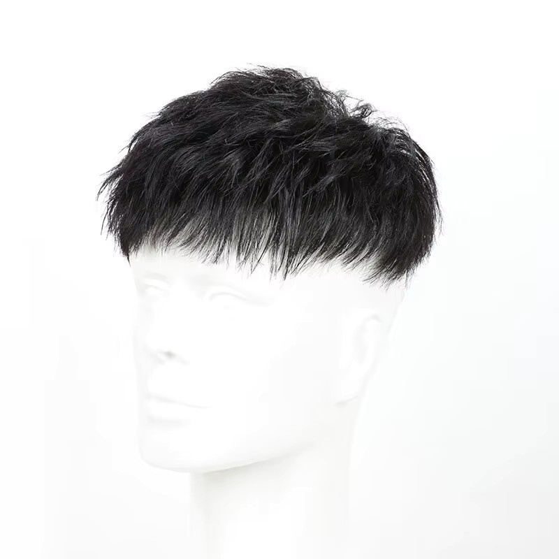 BitLamb Herren-Toupet mit Clip, Seidenoberfläche, zur Haarverdichtung - Bild 2