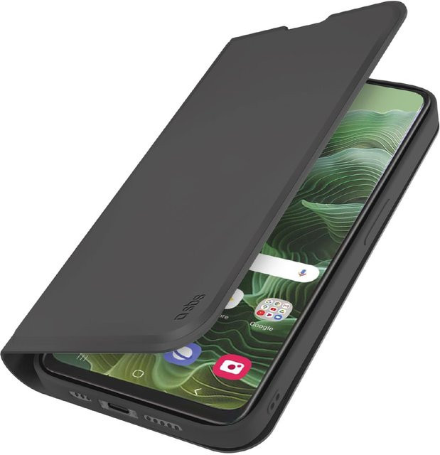 Motorola G35 Wallet Smooth Handyhülle in Schwarz - Bild 1