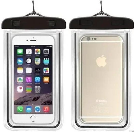 Wasserdichte Handytasche von Opansten in Schwarz für iPhone und Samsung bis 6,7 Zoll als universelle Unterwasser Schutzhülle zum Schwimmen - Bild 1