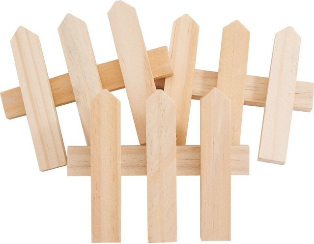 VBS Holzzaun aus Kiefernholz mit 3 Zaunelementen in Beige, H x B x T: 1,5 x 8,0 x 1,5 m - Bild 1