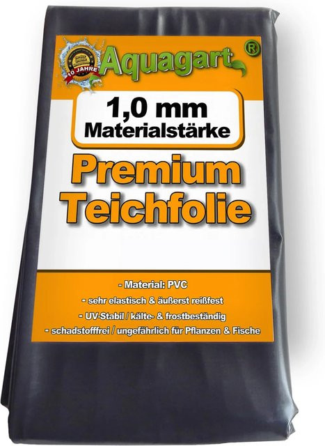 Aquagart Teichfolie aus PVC in Schwarz, B: 700 cm, T: 200 cm, Stärke: 1,0 mm - Bild 1