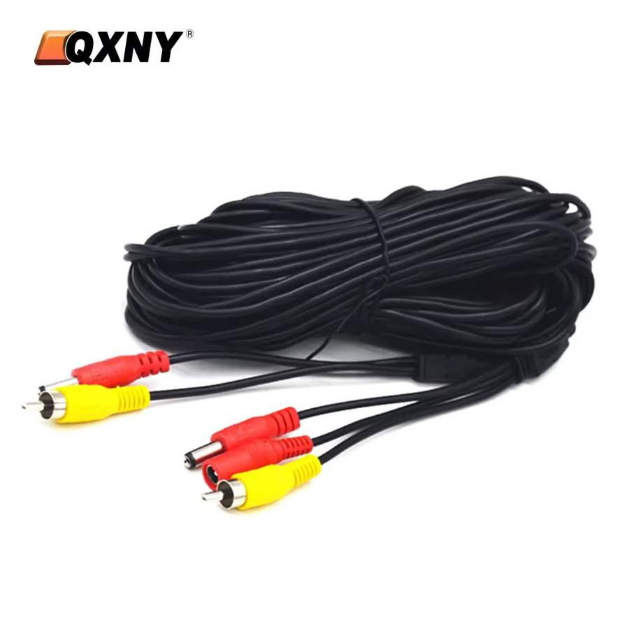 QXNY AV-RCA Videokabel für Rückfahrkamera und Monitor mit DC-Auto-Anschluss und Zigarettenanzünder als Videoverlängerung - Bild 2